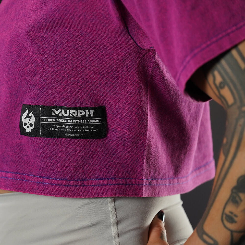 Crop Top Oversize Premium - Acid Grape