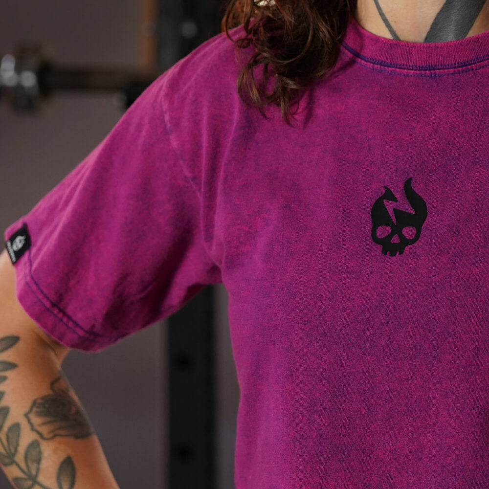Crop Top Oversize Premium - Acid Grape