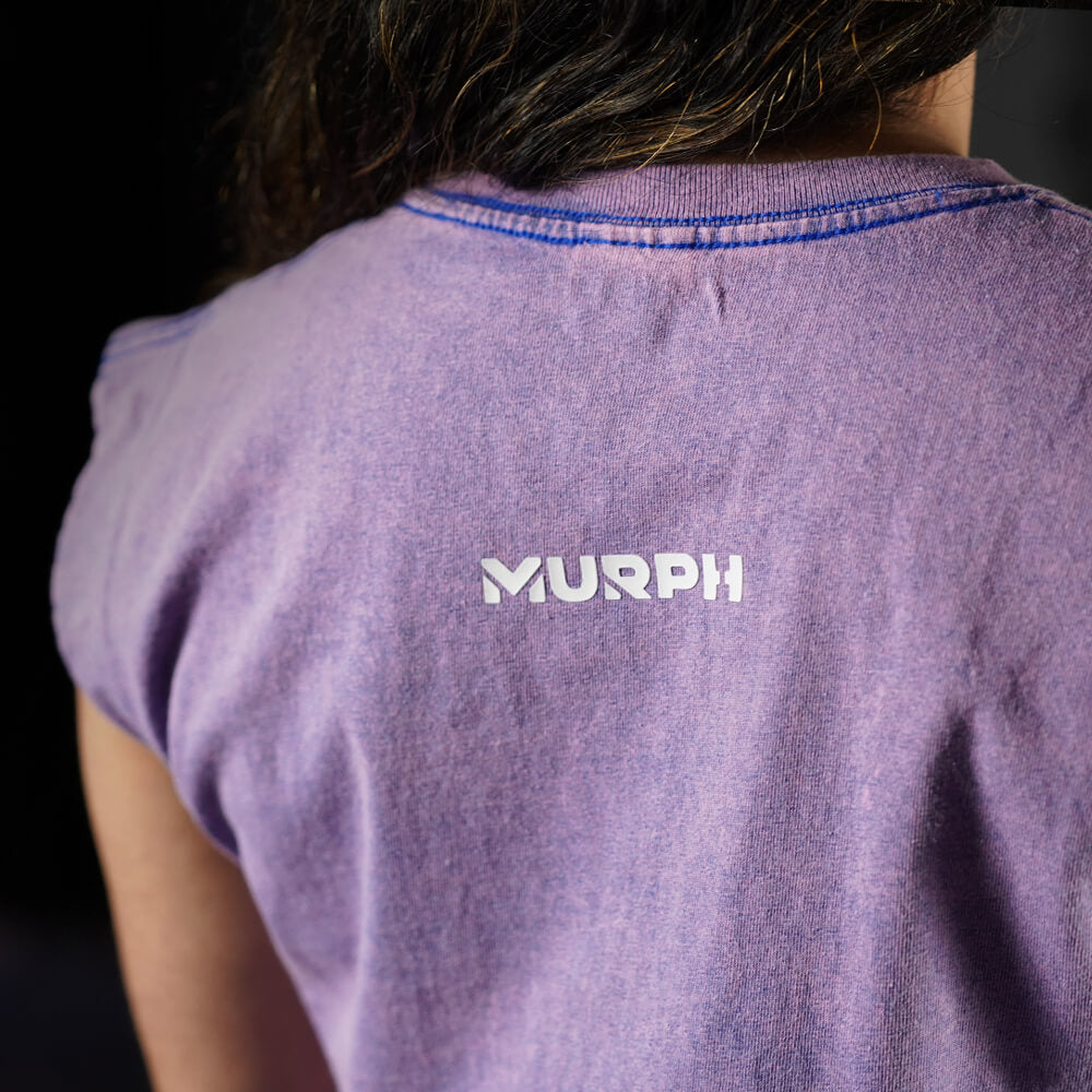 Crop Top Oversize Sleeveless Premium - Acid Purple