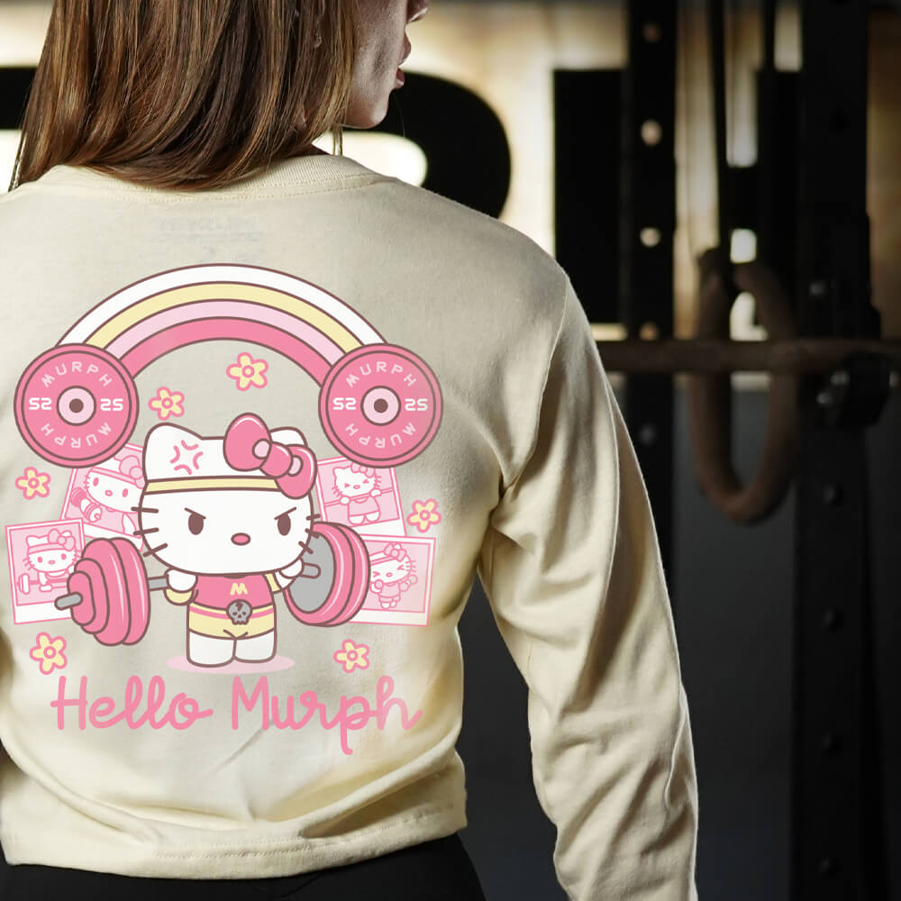 Crop Top Manga Larga Hello Murph - Sweet Cream