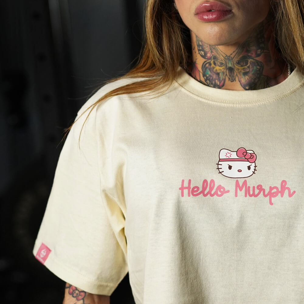 Crop Top Oversize Hello Murph - Sweet Cream