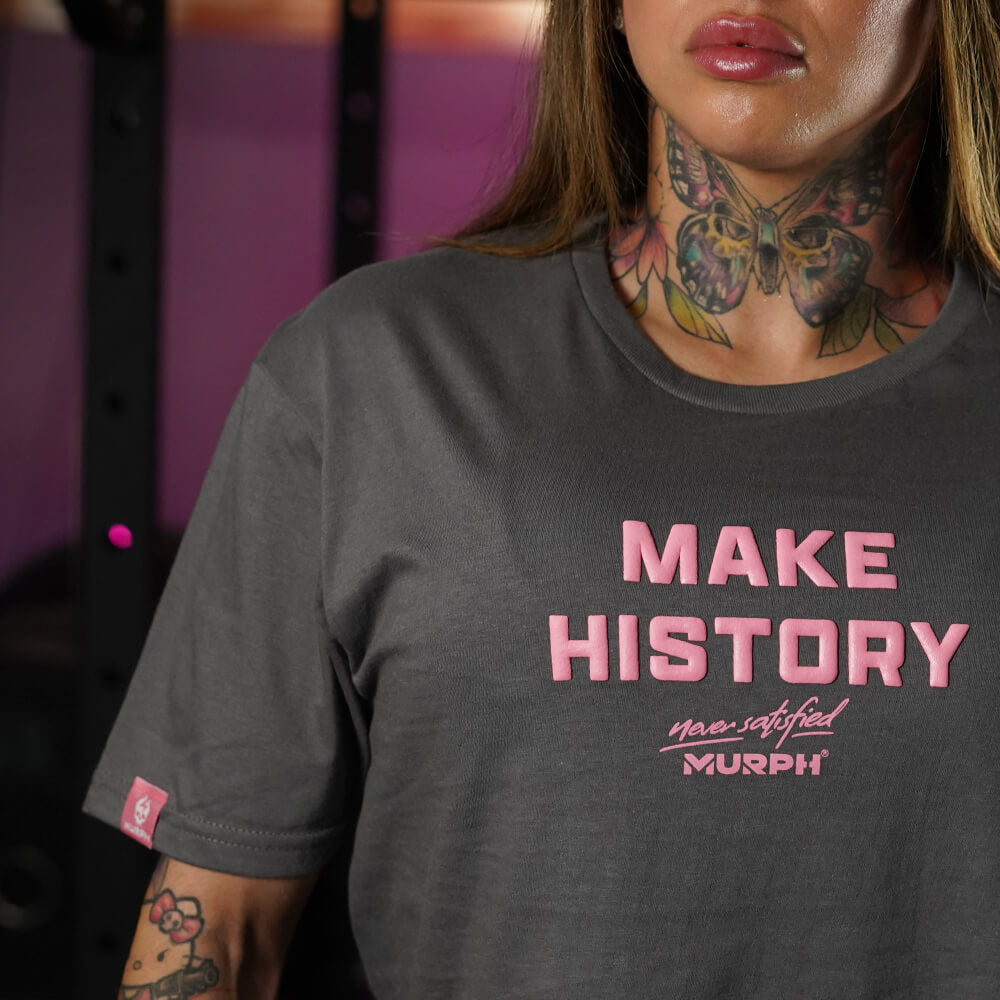 Crop Top Make History - Gris Charcoal