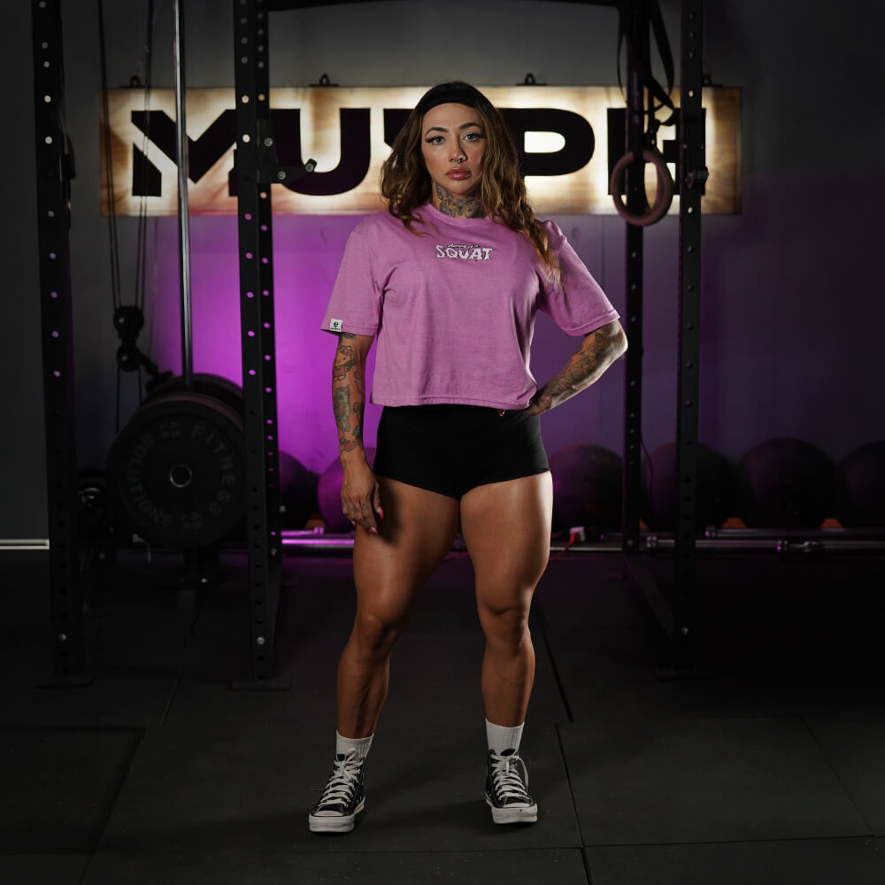 Crop Top Anatomy Of Squat - Orquídea