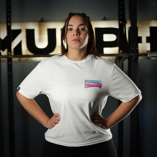 Polera Largo Intermedio Hardcore Mentality - Blanco