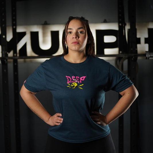 Polera Largo Intermedio Deep And Heavy -Heather Navy