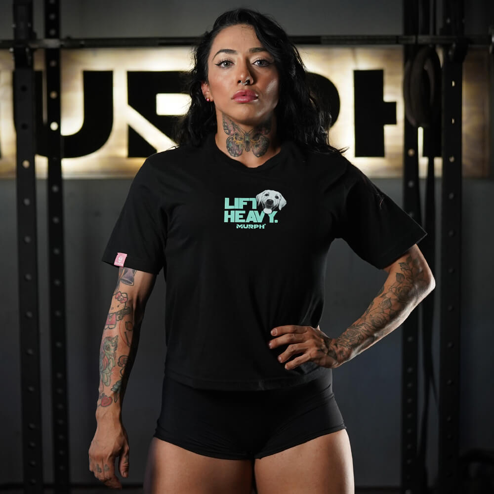 Polera Largo Intermedio Lift and Dogs - Negro