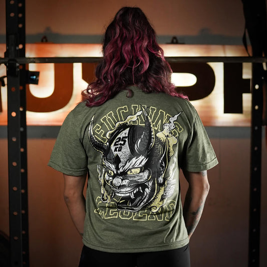 Polera Largo Intermedio Fucking Legend - Heather Tactical Green