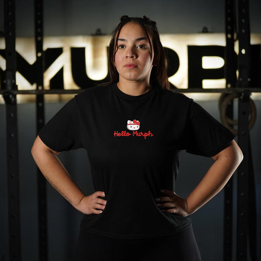Polera Largo Intermedio Hello Murph - Negro