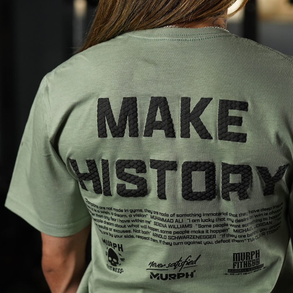 Polera Largo Intermedio Make History - Mossy Gray