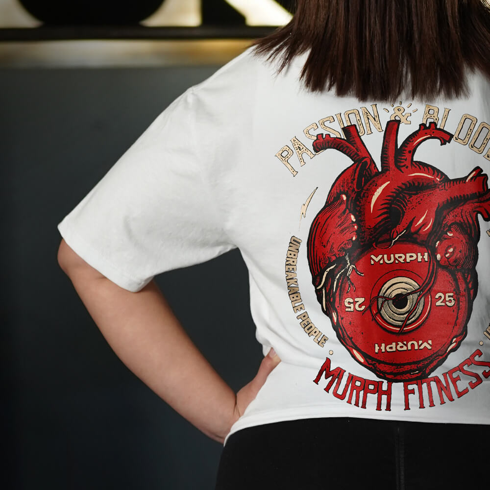 Polera Largo Intermedio Passion & Blood - Blanco