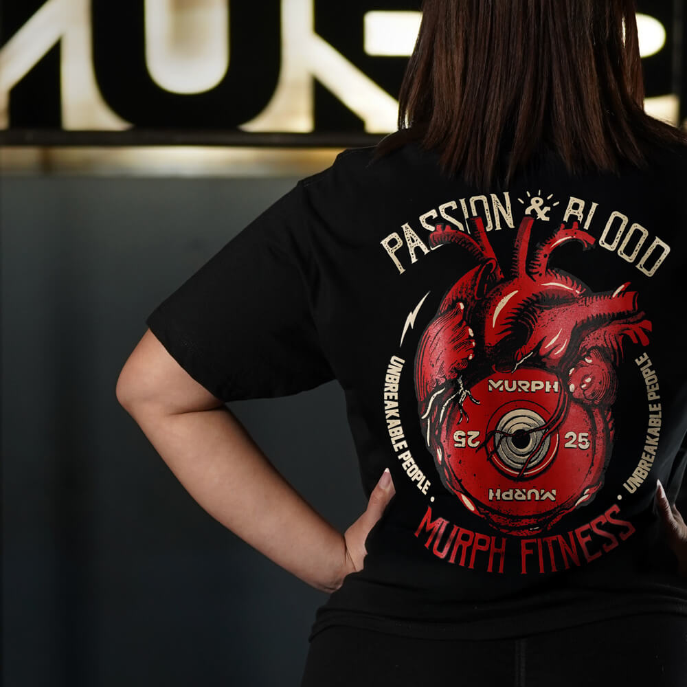Polera Largo Intermedio Passion & Blood - Negro