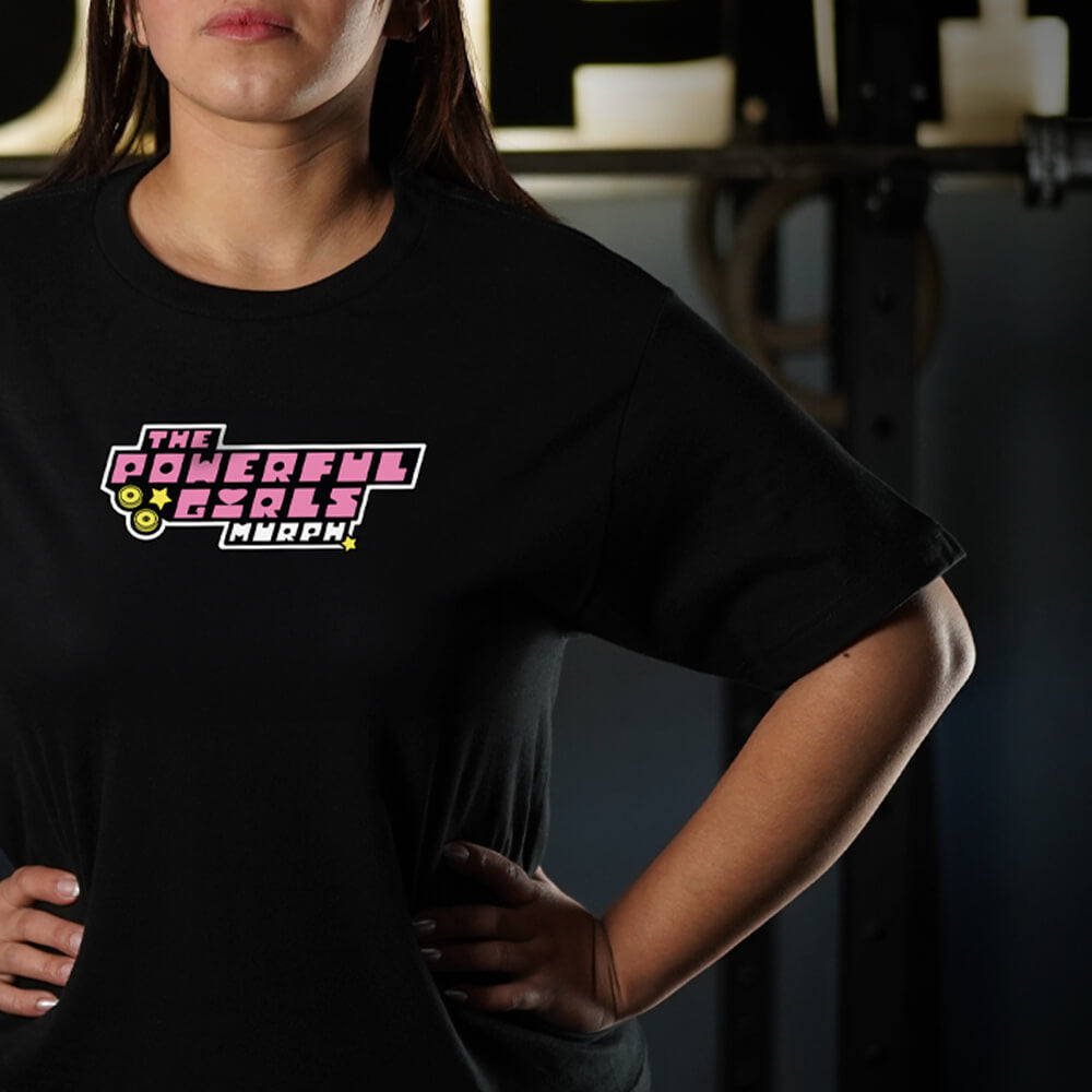 Polera Largo Intermedio Powerful Girls - Negro
