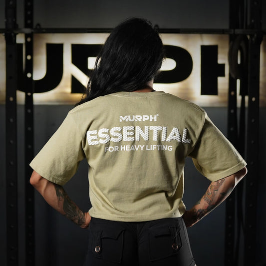 Crop Top Oversize Essential - Nut White