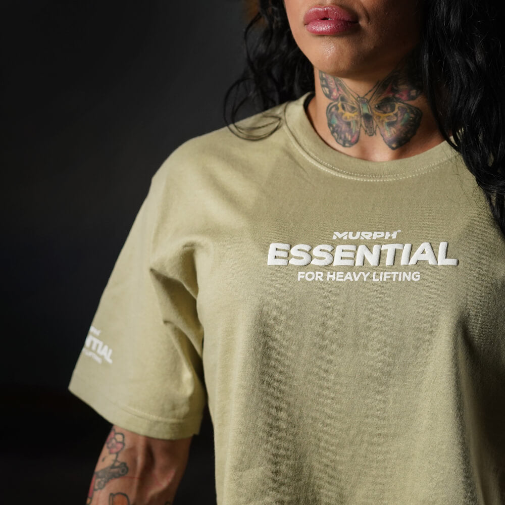 Crop Top Oversize Essential - Nut White