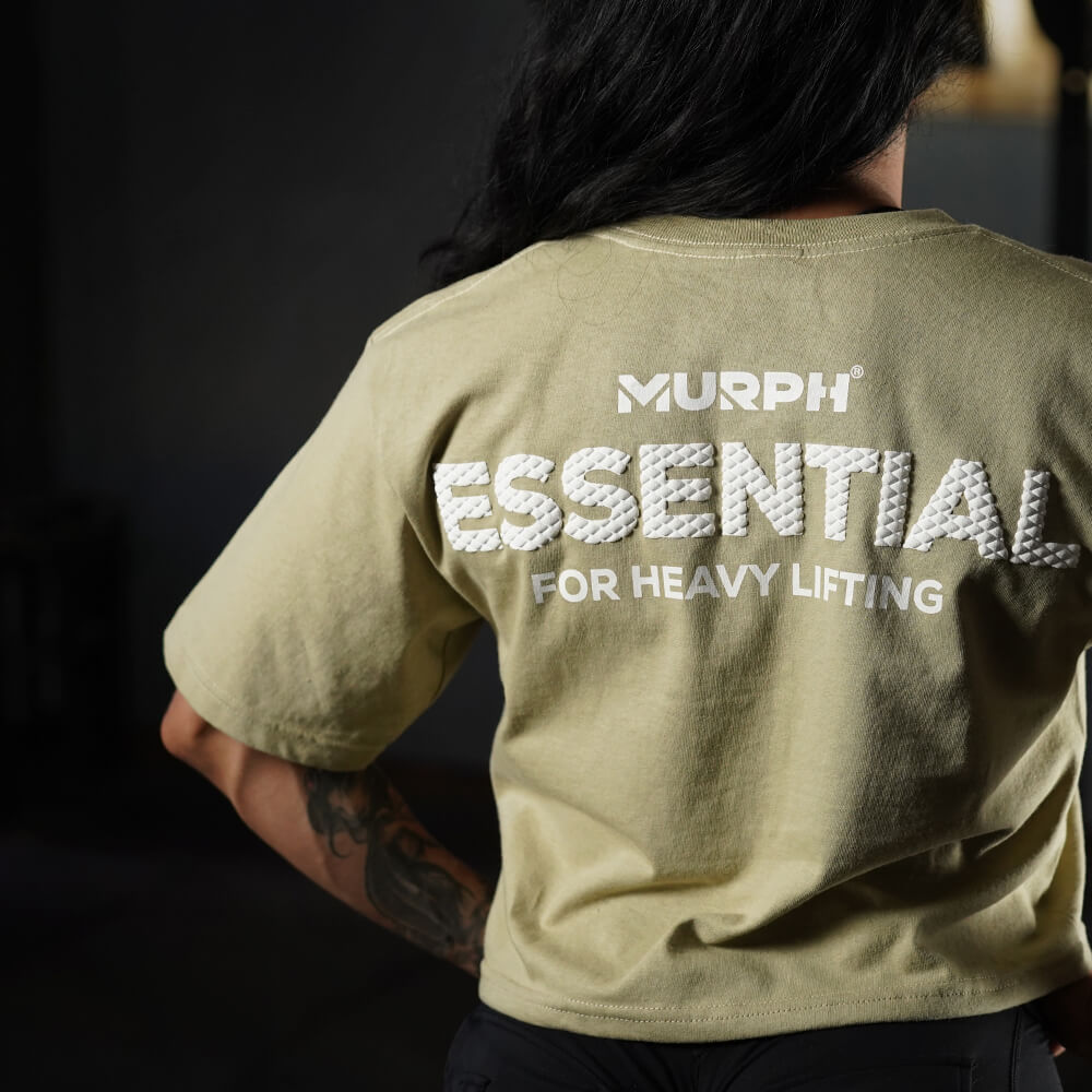 Crop Top Oversize Essential - Nut White