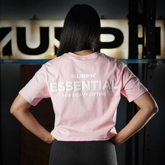 Crop Top Oversize Essential - Pinky White