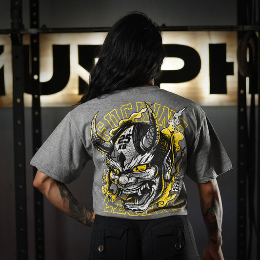 Crop Oversize PRO Fucking Legend - Heather Gray