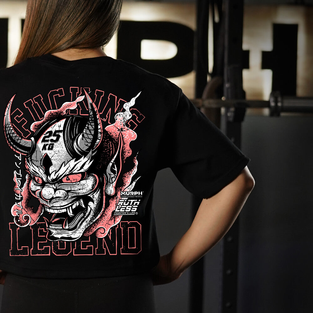 Crop Oversize Fucking Legend - Negro
