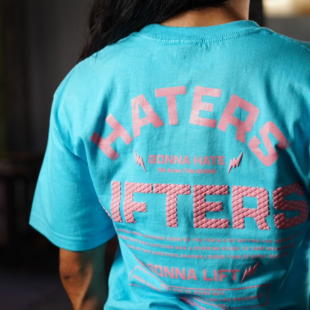 Crop Oversize PRO Haters Vs Lifters - Energy Blue