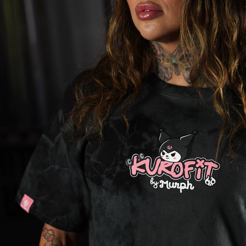 Crop Top Oversize KuroFit - Black Storm