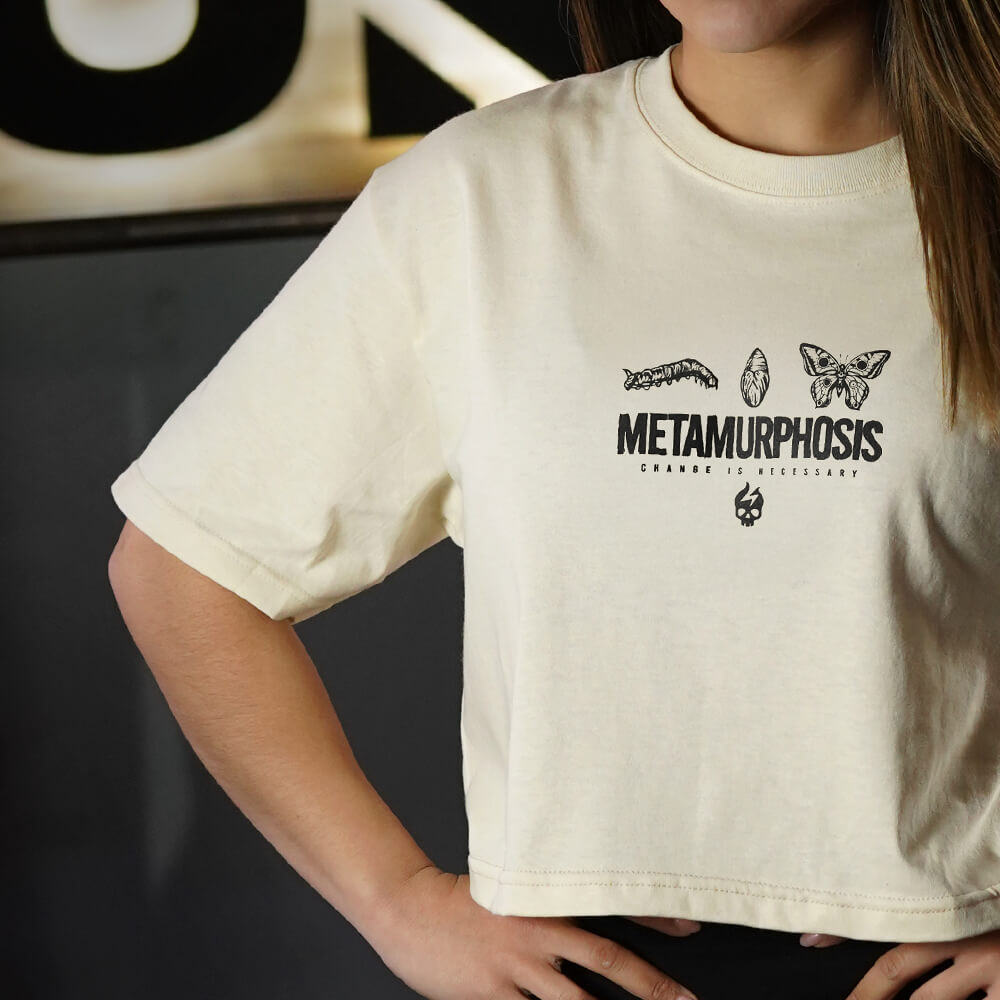Crop Top Oversize Metamurphosis - Sweet Cream