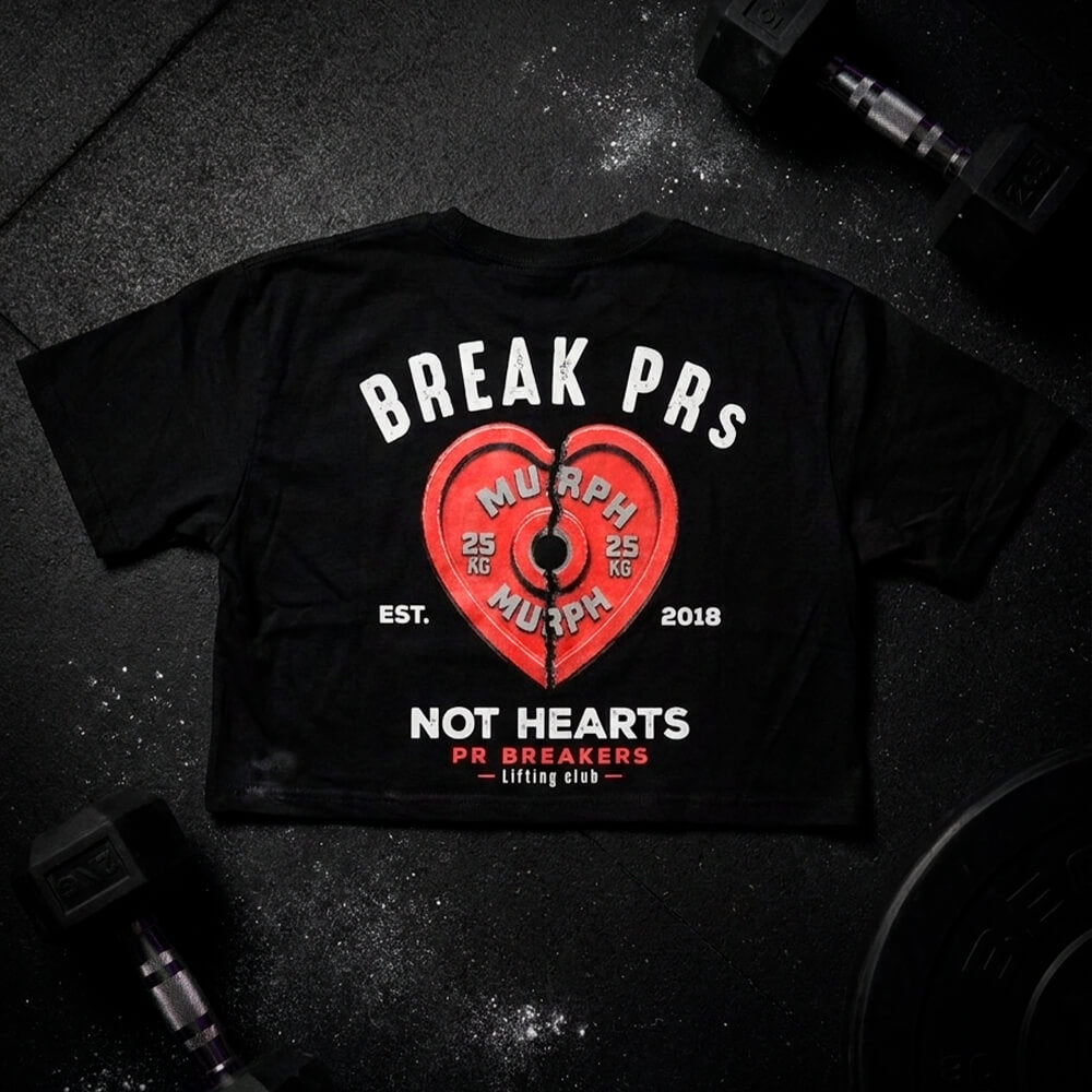 Crop Top Oversize BREAK PRs - Negro