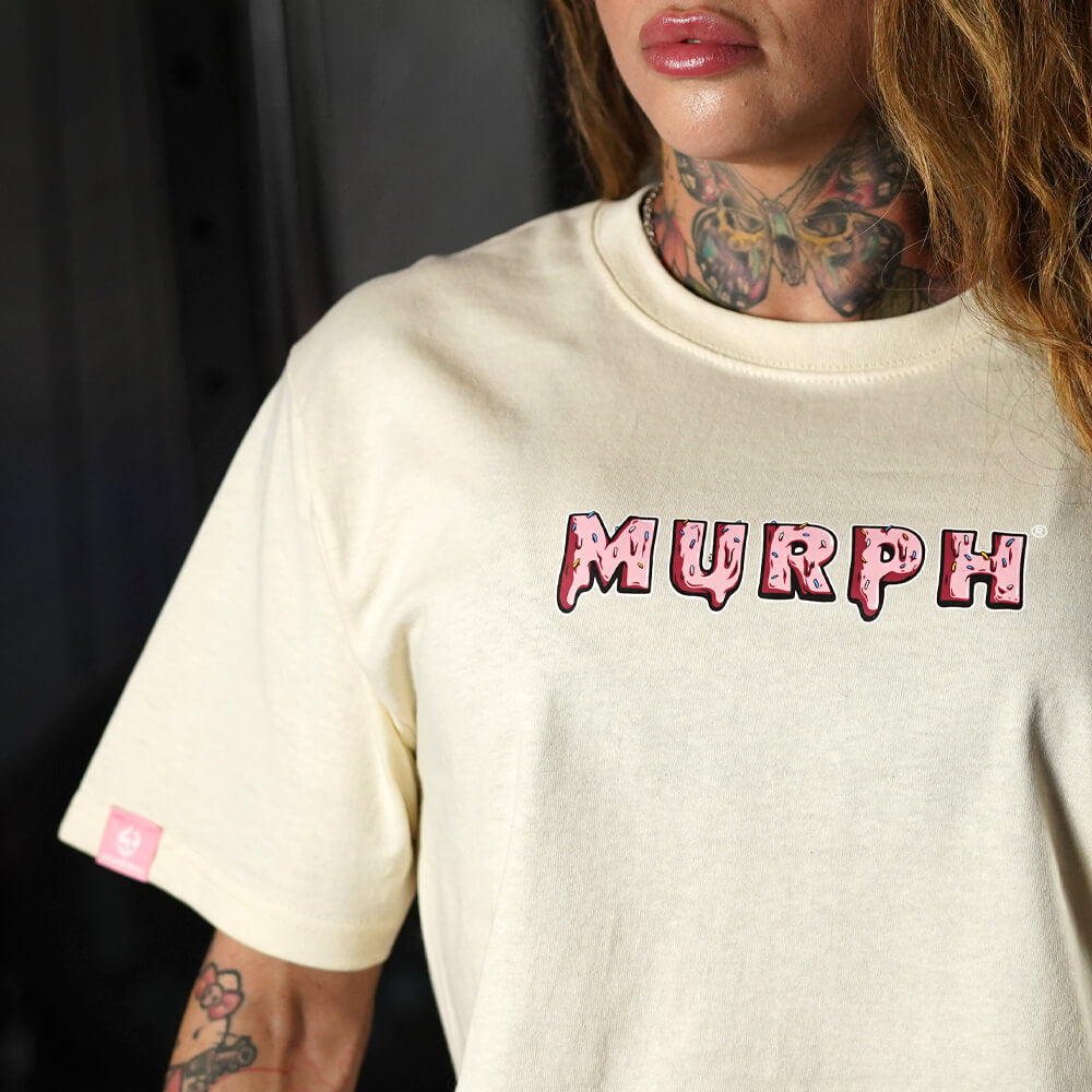 Crop Top Oversize Sweet and Strong - Sweet Cream
