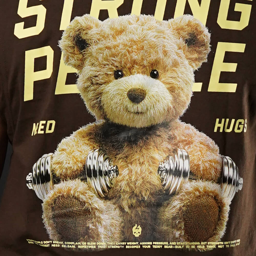 Crop Top Oversize Sleeveless TEDDY BEAST - Chocolate
