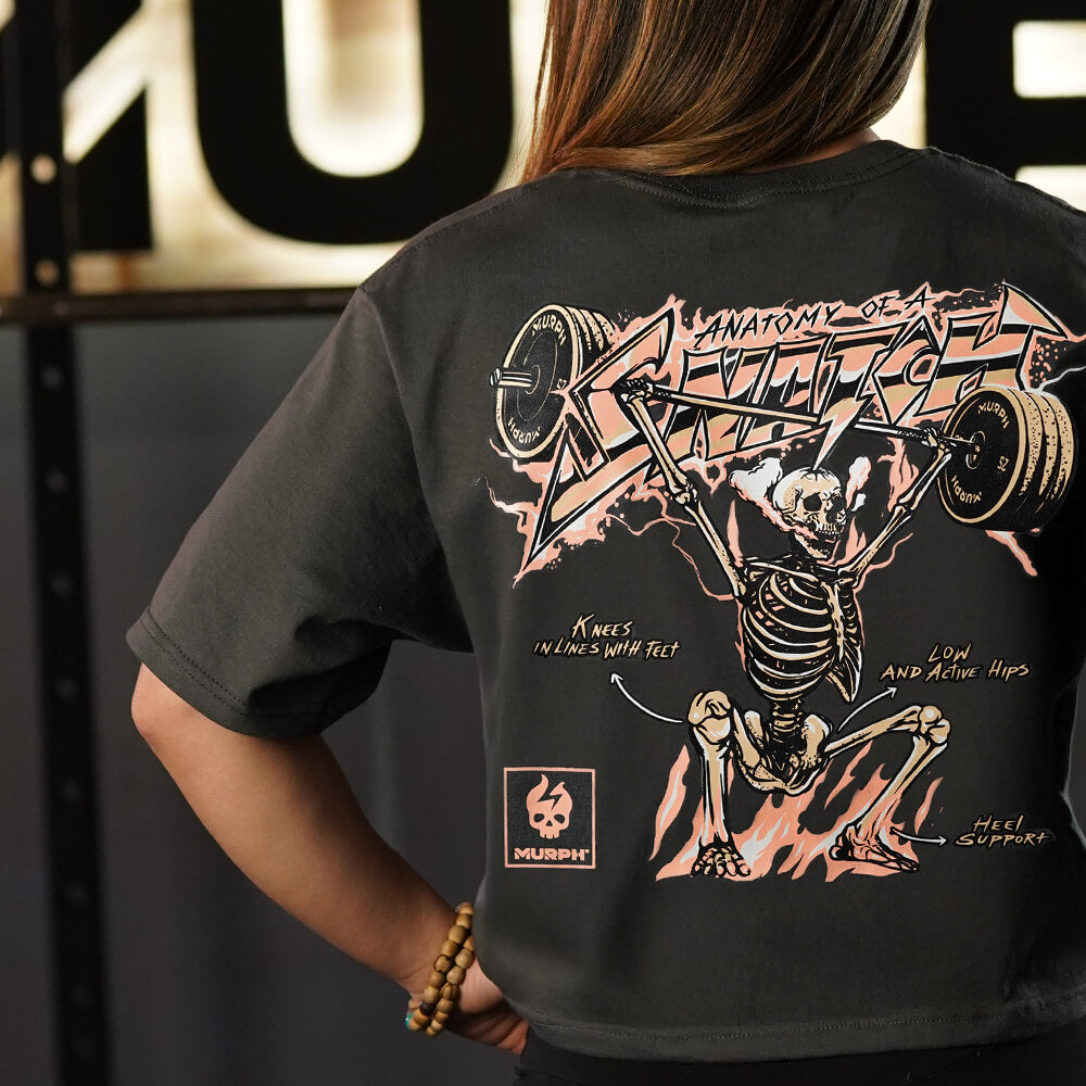 Crop Oversize Anatomy of the Snatch - Gris Charcoal