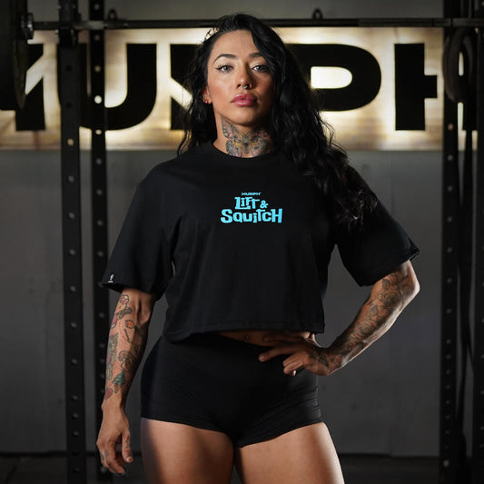 Crop Oversize Lift & Squitch - Negro