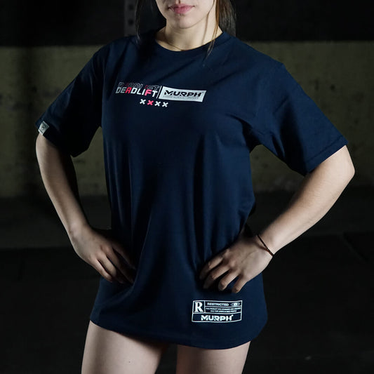Polera Oversize Geometric DeadLift - Navy blue