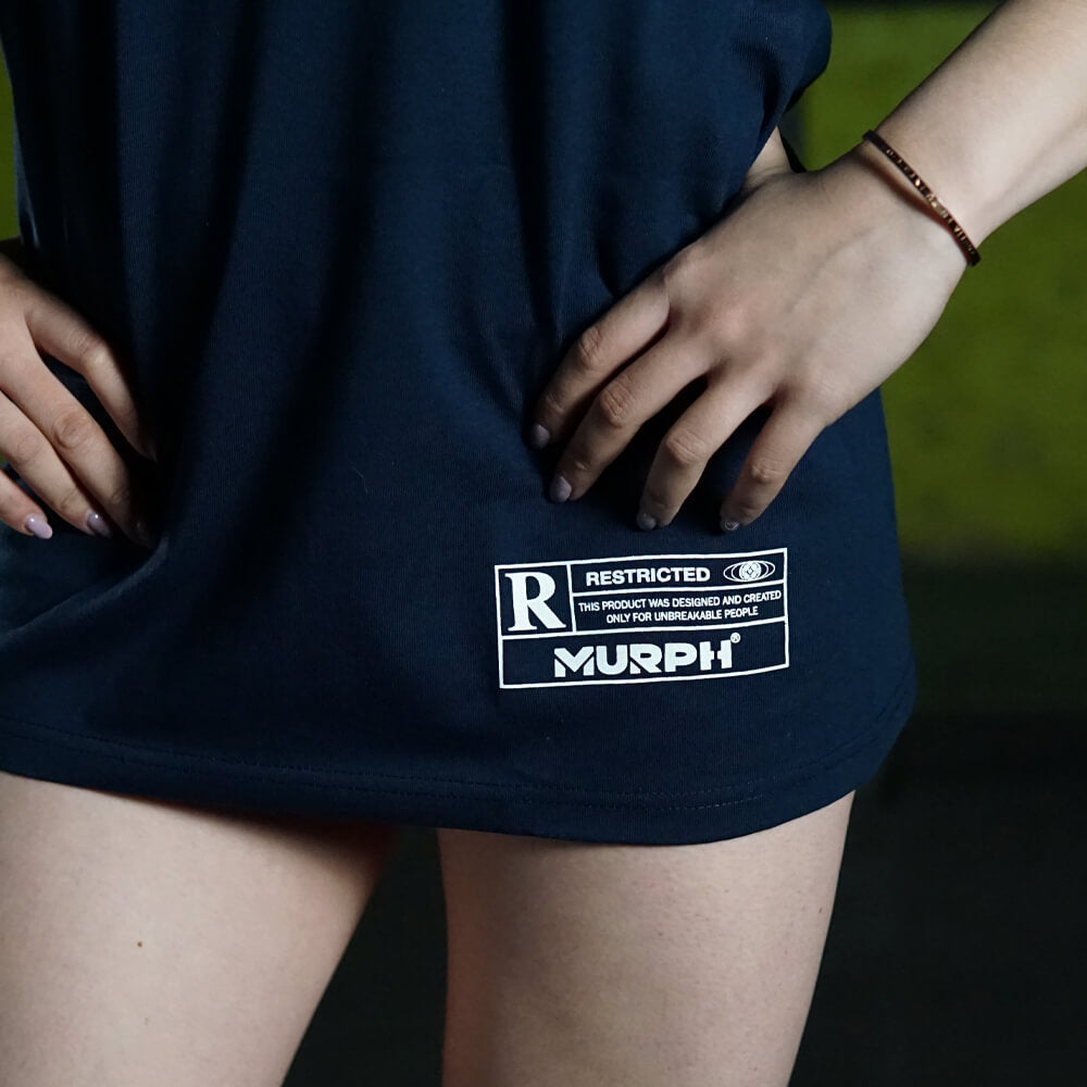 Polera Oversize Geometric DeadLift - Navy blue