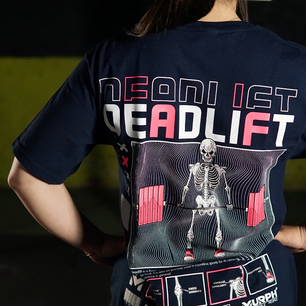 Polera Oversize Geometric DeadLift - Navy blue