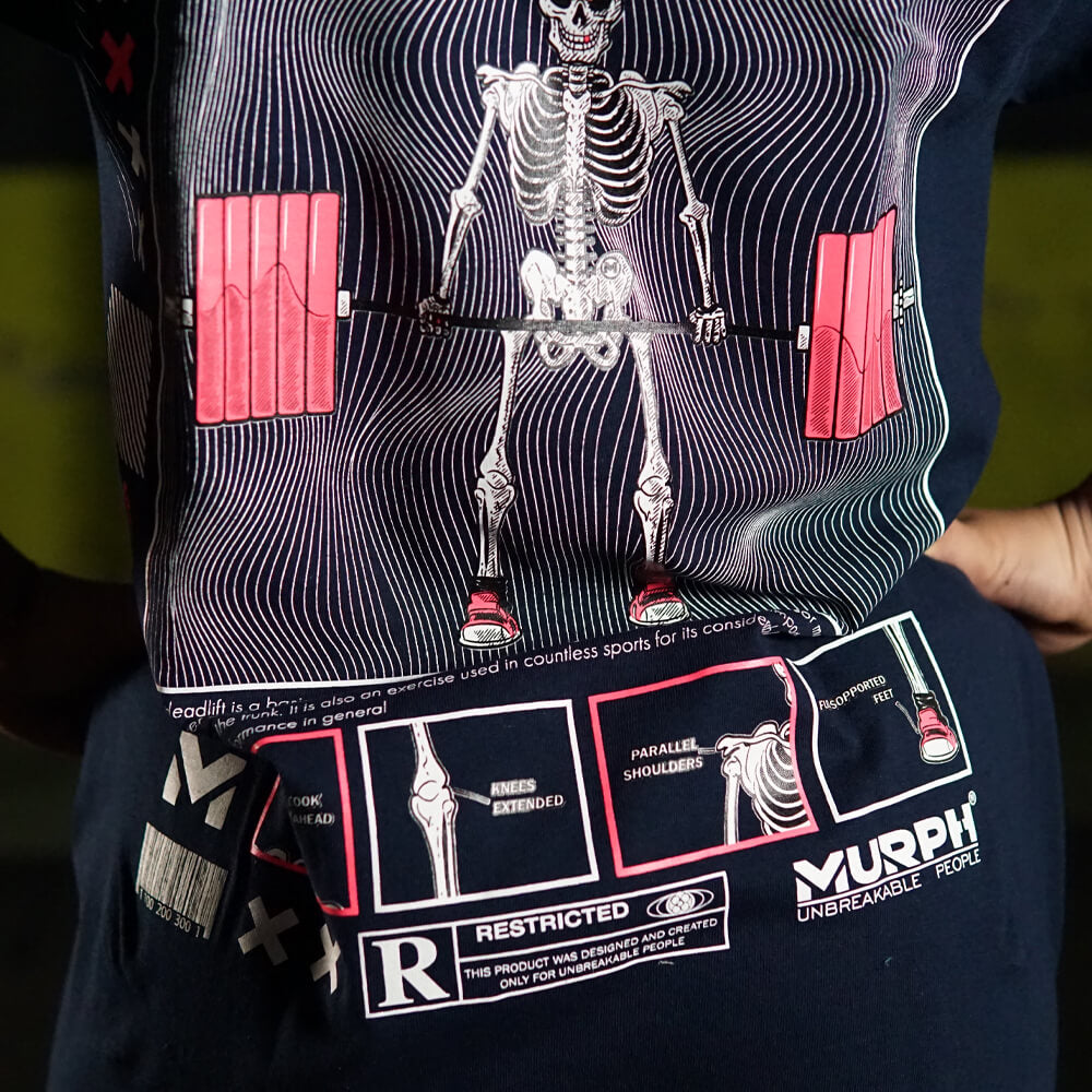 Polera Oversize Geometric DeadLift - Navy blue
