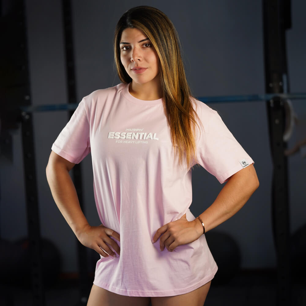 Polera Oversize Essential - Pinky White