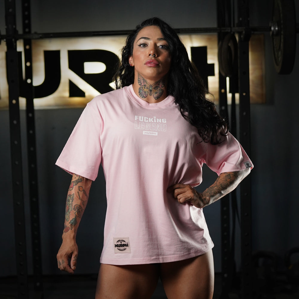Polera Oversize Premium Fucking Legend - Pink