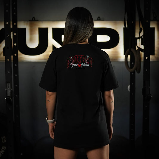 Polera Oversize PROTECT YOUR GAINS - Negro