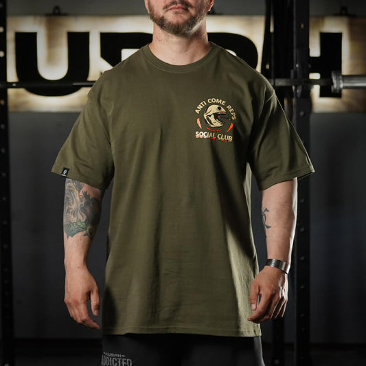 Polera Oversize Anti Come Reps - Verde tactico