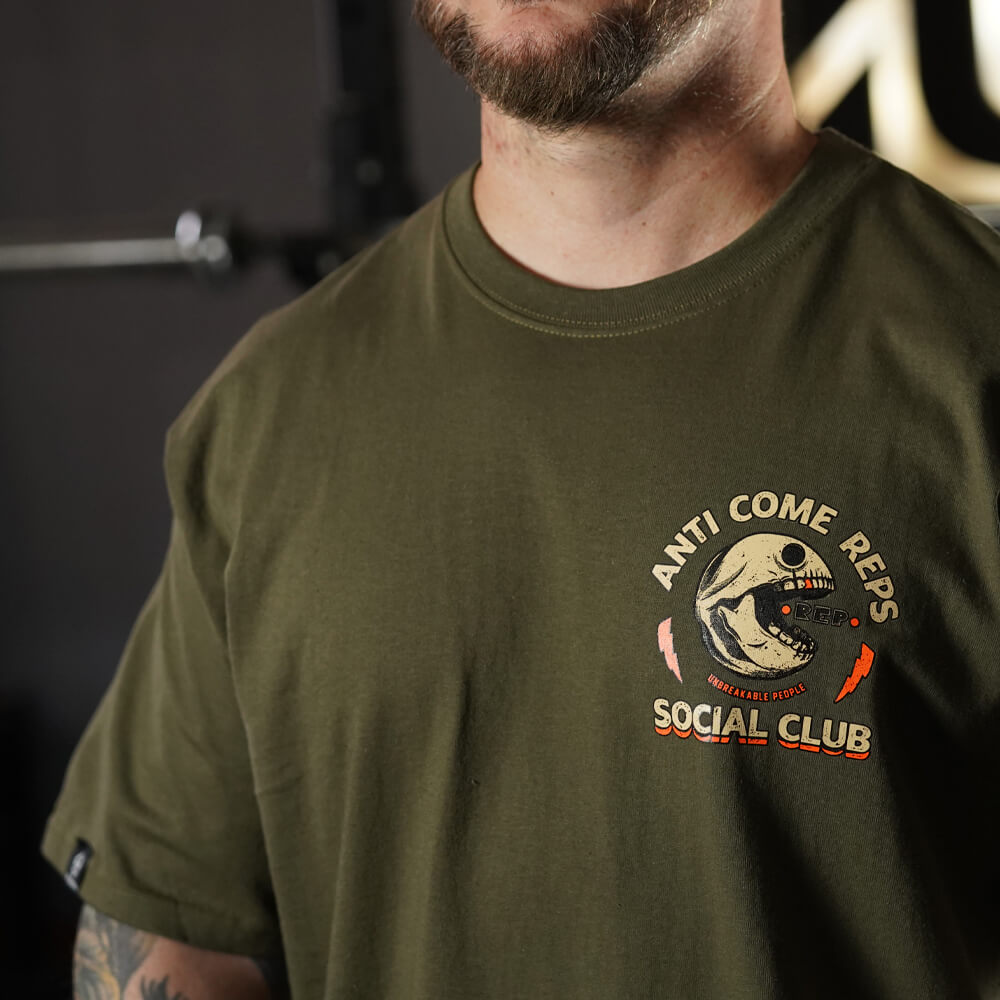 Polera Oversize Anti Come Reps - Verde tactico