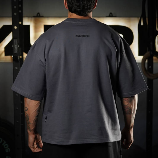 Oversize Apex Skull Logo (ULTRA HEAVY WEIGHT) - Steel Gray