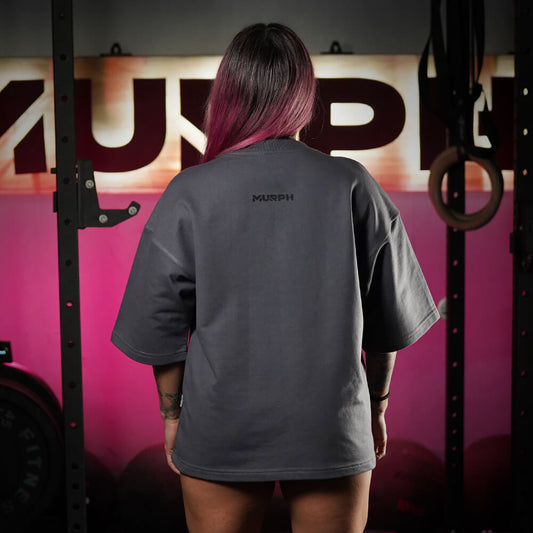 Oversize Apex Skull Logo (ULTRA HEAVY WEIGHT) - Steel Gray