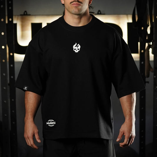 Oversize Apex Skull Logo (ULTRA HEAVY WEIGHT) - Black