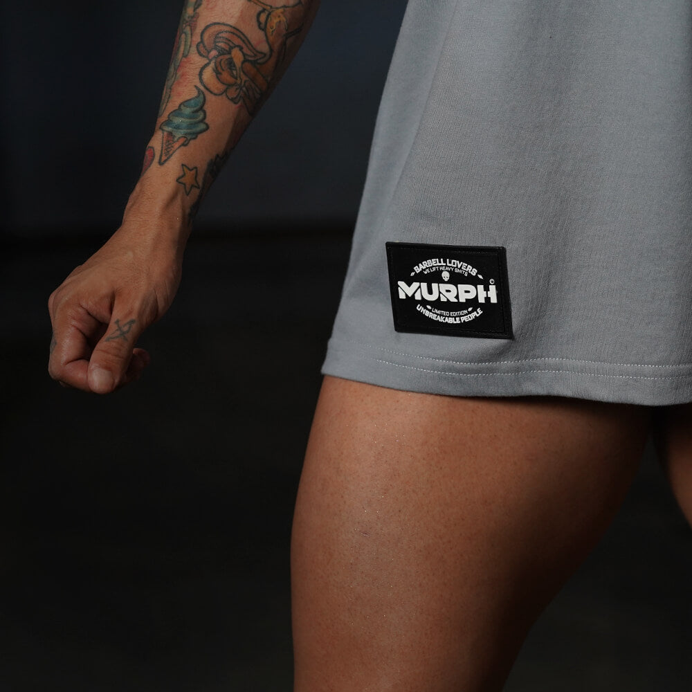 Polera Oversize Premium Barbells Build Respect - Steel