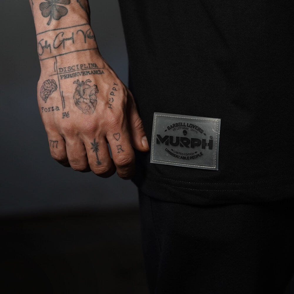 Polera Oversize Premium Barbells Build Respect - Black