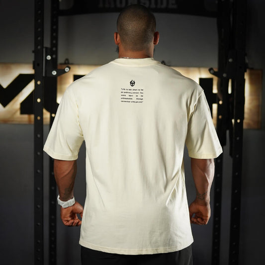 Polera Oversize Premium Be Unbreakable - Sweet Cream