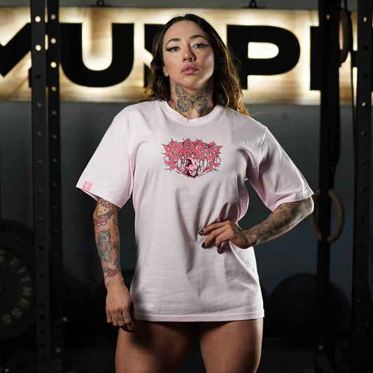Polera Oversize DESTRUCTION - Rosado