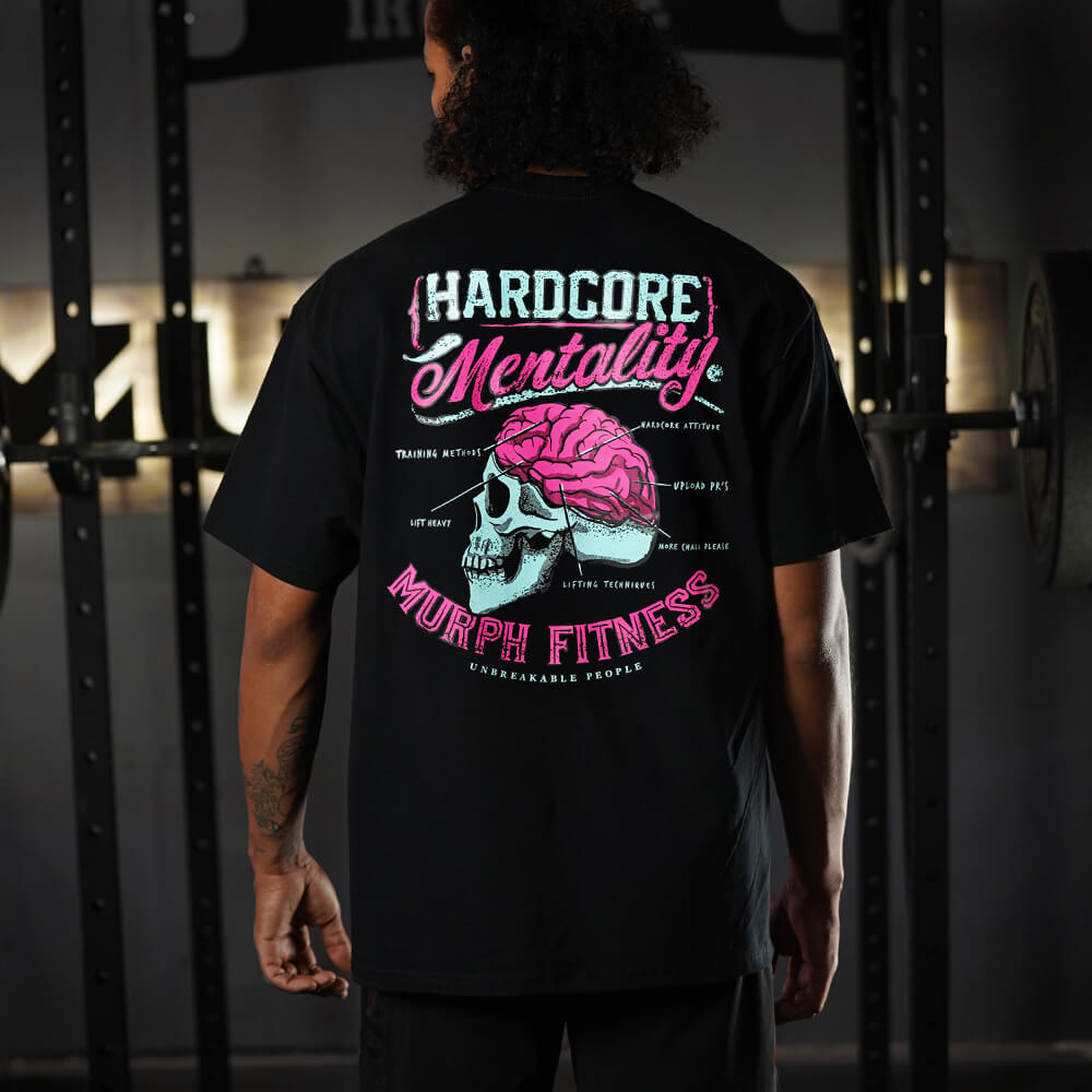 Polera Oversize Hardcore Mentality - Negro