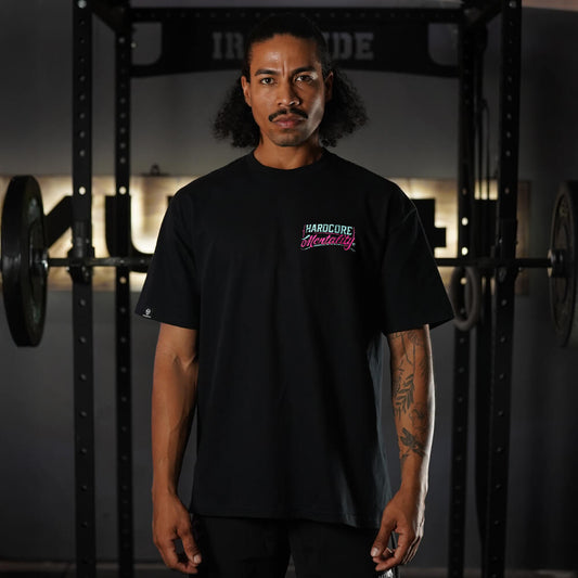 Polera Oversize Hardcore Mentality - Negro