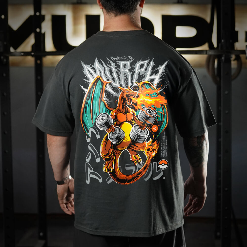 Polera Oversize ChariHard - Gris Charcoal