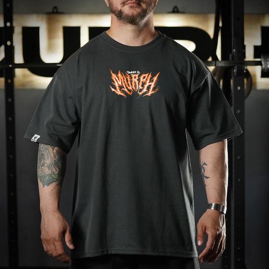 Polera Oversize ChariHard - Gris Charcoal